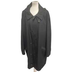 Fumagalli Mens 2XL PolyNylon Long Sleeve Full Zip Button Up Trench Coat